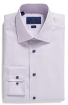 Men's David Donahue Trim Fit Dress Shirt .5 - 32/33 - Purple