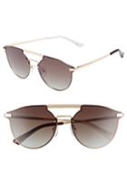 Women's Prive Revaux The Parisian 62mm Aviator Sunglasses - Gold/ Brown Graident