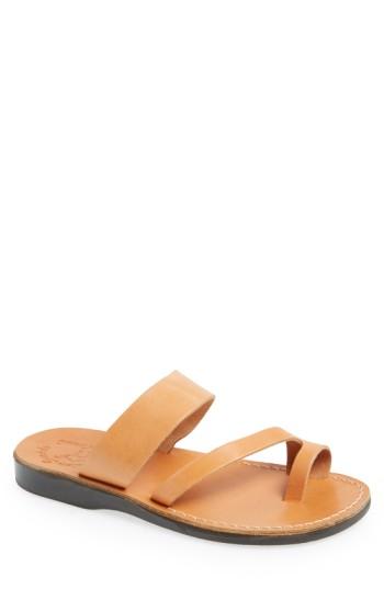 Men's Jerusalem Sandals 'zohar' Leather Sandal -8.5us / 41eu - Brown