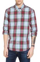 Men's Barbour Jeff Trim Fit Plaid Sport Shirt - Red