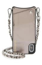 Bandolier Lucy Faux Leather Iphone X Crossbody Case - Metallic