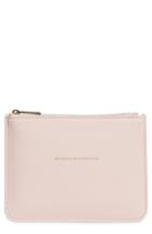 Estella Bartlett Small Faux Leather Zip Pouch - Pink