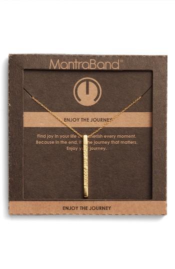 Women's Mantraband Enjoy The Journey Pendant Necklace