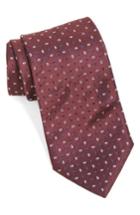 Men's John Varvatos Star Usa Paisley Silk Tie, Size - Burgundy