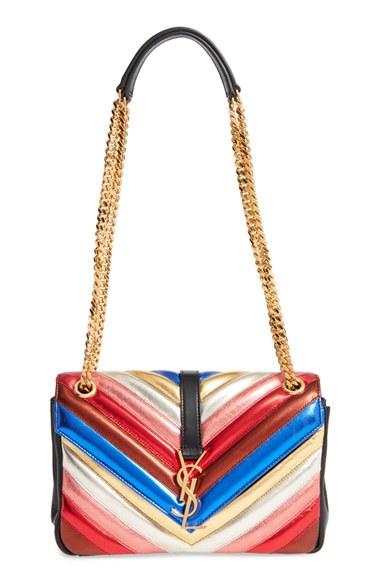 Saint Laurent Medium Monogram Quilted Calfskin Shoulder Bag -