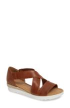 Women's Gabor Cross Strap Sandal M - Brown