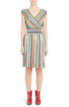 Women's Missoni Metallic Stripe Dress Us / 38 It - Metallic