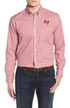 Men's Cutter & Buck League Tampa Bay Buccaneers Fit Shirt, Size Small - Red