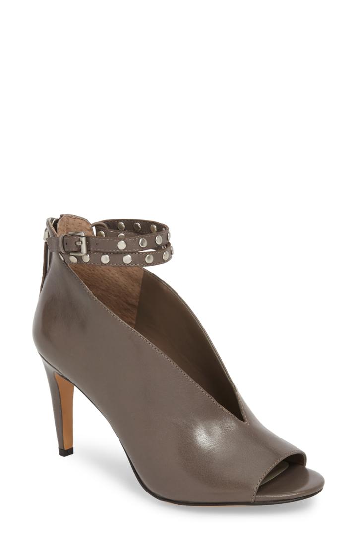 Women's 1. State Sall Ankle Strap Open Toe Pump .5 M - Grey