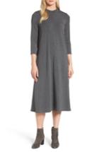 Women's Eileen Fisher Stretch Tencel Lyocell Midi Dress