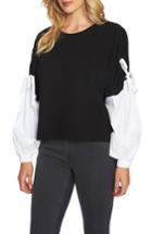 Women's 1.state Drawstring Sleeve Top, Size - Black
