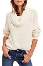 Women's Free People By Your Side Sweater, Size - Ivory
