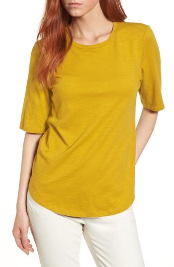 Women's Eileen Fisher Crewneck Tee - Yellow