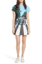 Women's Alice + Olivia Ao X The Beatles Sequined Shift Dress - Blue