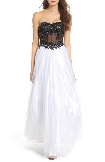 Women's Blondie Nites Strapless Bustier Gown