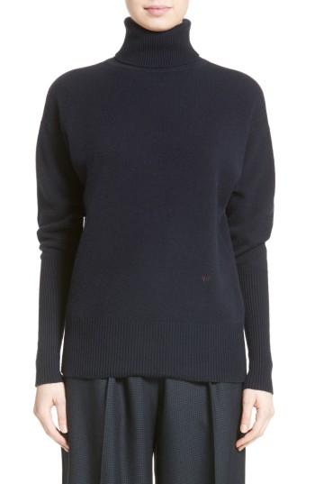 Women's Victoria Beckham Cashmere Turtleneck Sweater - Blue