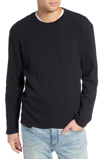 Men's Treasure & Bond Regular Fit Thermal T-shirt - Blue