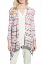 Women's Nic+zoe Color Mix Open Cardigan - Grey