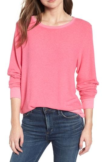Women's Wildfox Baggy Beach Jumper Pullover - Pink