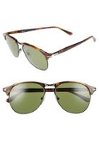 Men's Persol 56mm Keyhole Sunglasses - Dark Havana