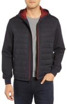 Men's Bugatchi Hooded Performance Jacket - Blue