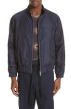 Men's Dries Van Noten Vilbert Bomber Jacket - Blue
