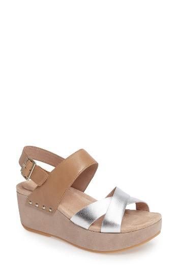 Women's Dansko Stasia Platform Wedge Sandal .5-6us / 36eu M - Beige