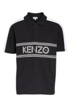 Men's Kenzo Sport Graphic Jersey Polo - Black
