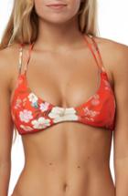 Women's O'neill Lucy Reversible Bikini Top - Orange