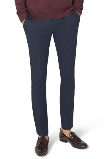Men's Topman Ultra Skinny Fit Trousers X 32 - Blue