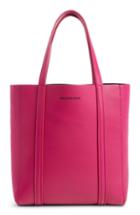 Balenciaga Extra Small Everyday Logo Calfskin Tote - Pink