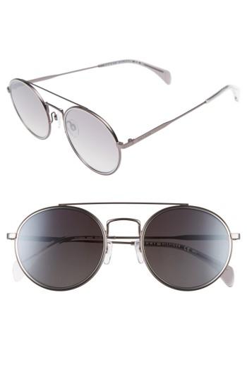 Women's Tommy Hilfiger 53mm Round Sunglasses - Dark Ruthenium
