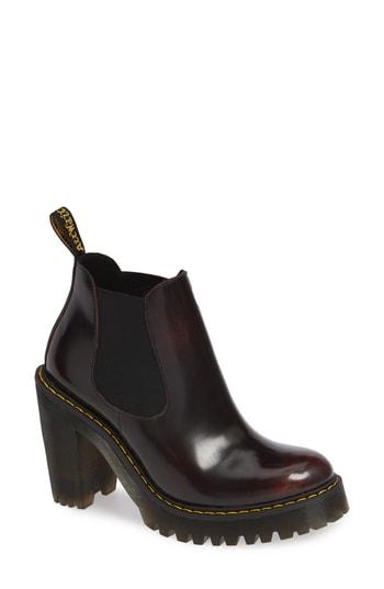 Women's Dr. Martens Hurston Chelsea Boot Us/ 3uk - Red