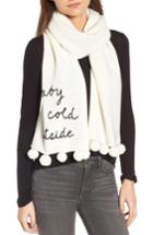 Women's Kate Spade New York Baby It's Cold Outside Pom Muffler