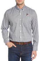 Men's Cutter & Buck League Atlanta Falcons Regular Fit Sport Shirt - Black