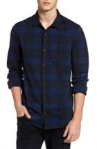 Men's Original Penguin Knit Plaid Shirt, Size - Blue