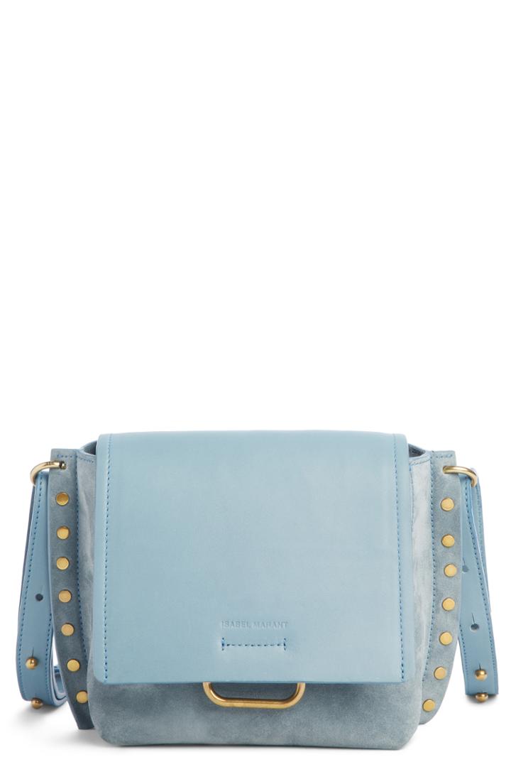 Isabel Marant Kleny Leather Shoulder Bag - Blue