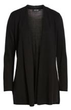 Women's Nic+zoe Back Of Chair Long Cardigan - Black