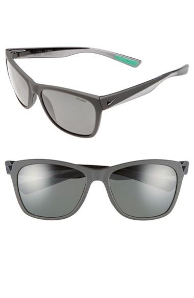 Women's Nike 'vital' 58mm Polarized Sunglasses - Matte Anthracite