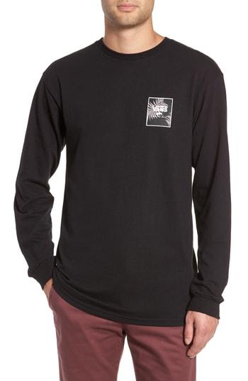 Men's Vans Print Box Long Sleeve Graphic T-shirt - Black