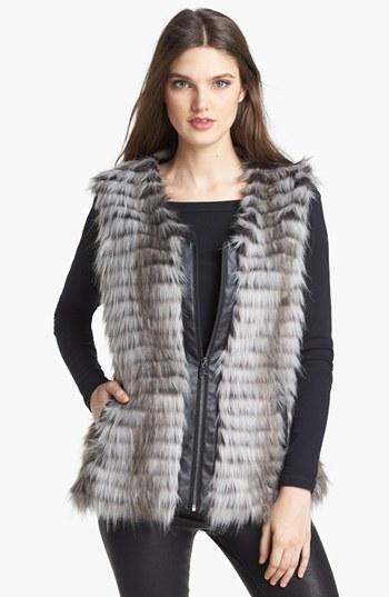 Via Spiga Faux Fur Vest (online Only)