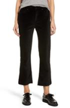 Women's Fidelity Denim Hayden Crop Velvet Jeans - Black