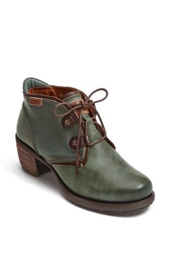 Women's Pikolinos 'le Mans' Stack Heel Bootie Eu - Green
