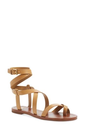Women's Tory Burch 'patos' Gladiator Sandal .5 M - Brown