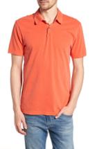 Men's James Perse Slim Fit Sueded Jersey Polo (xs) - Orange