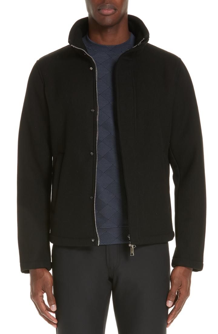 Men's Emporio Armani Broadcloth Down Jacket Us / 50 Eu R - Black