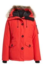 Women's Canada Goose Montebello Slim Fit Down Parka With Genuine Coyote Fur Trim (6-8) - Red