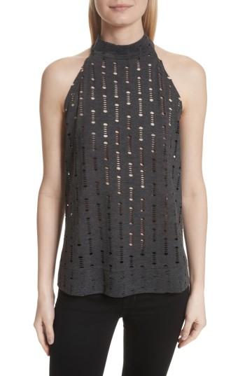 Women's Twenty Perforated Halter Top