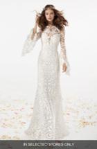 Women's Rosa Clara Keanna Guipure Lace Gown, Size In Store Only - Ivory