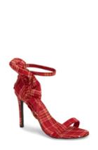 Women's Jeffrey Campbell Cheshire Ruffle Sandal M - Red